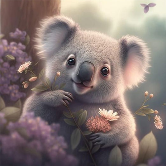 Koala - Full Round Drill Diamond Painting 30*30CM