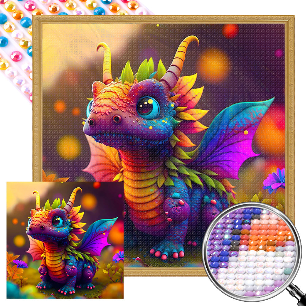 Dinosaur - Full AB Dril Square Diamond Painting 30*30CM