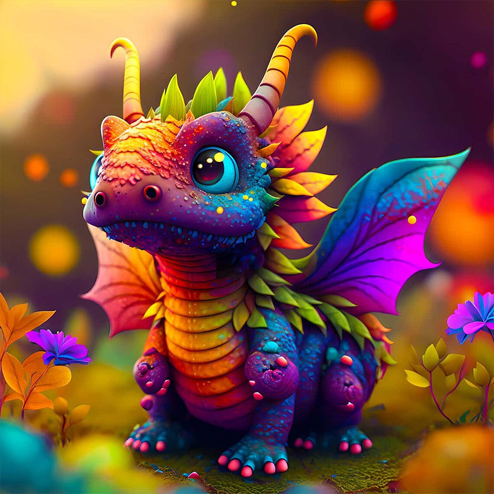 Dinosaur - Full AB Dril Square Diamond Painting 30*30CM