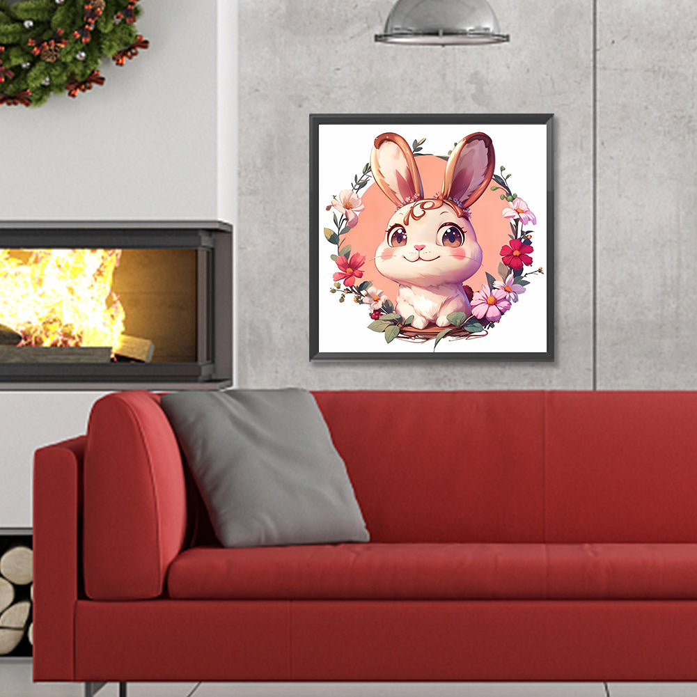 Bunny - Full Round Drill Diamond Painting 30*30CM