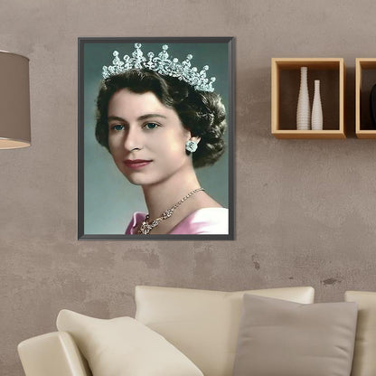 Queen Of England - Full Round Drill Diamond Painting 30*40CM