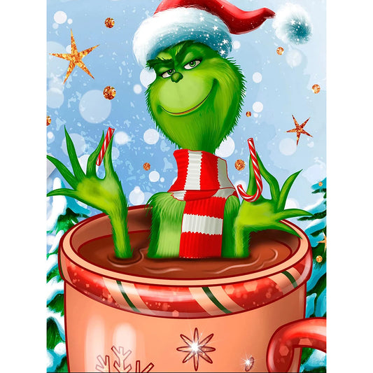 Grinch - Full Round Drill Diamond Painting 30*40CM