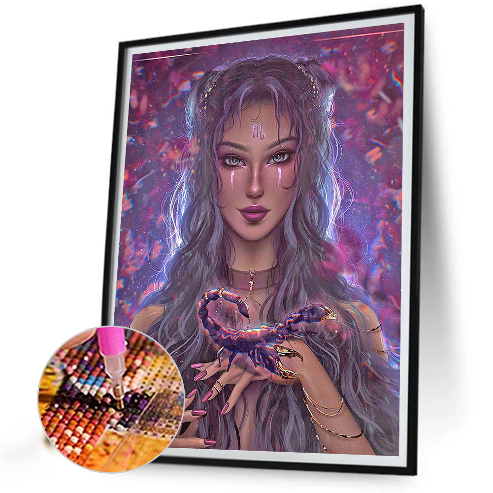 Scorpion Queen - Full Round Drill Diamond Painting 50*60CM