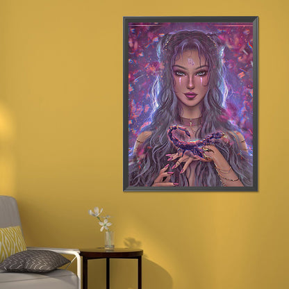 Scorpion Queen - Full Round Drill Diamond Painting 50*60CM