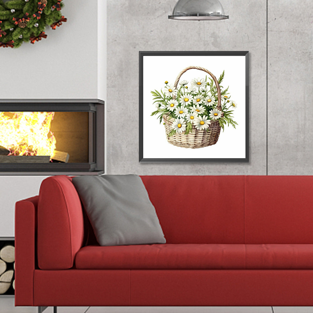 Daisy - Full Round Drill Diamond Painting 30*30CM