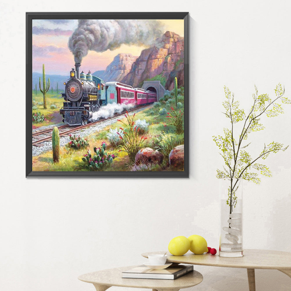 Train - Full Round Drill Diamond Painting 30*30CM