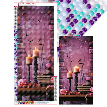 Halloween Desk - Full Round Drill Diamond Painting 30*70CM