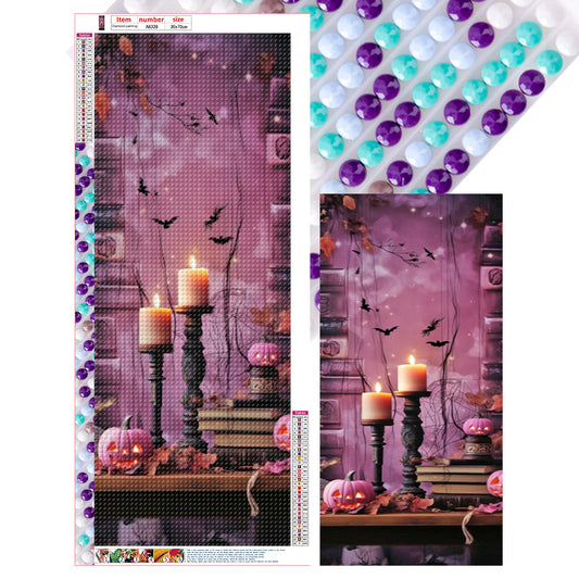 Halloween Desk - Full Round Drill Diamond Painting 30*70CM