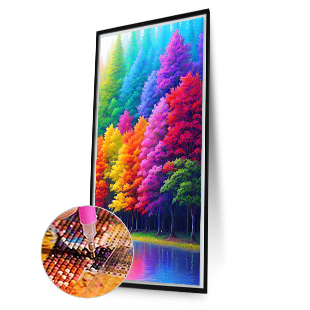 Rainbow Grove - Full Square Drill Diamond Painting 40*70CM