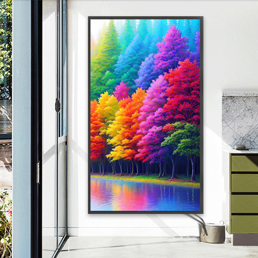 Rainbow Grove - Full Square Drill Diamond Painting 40*70CM