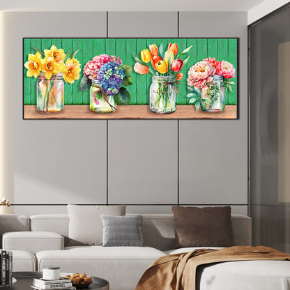 Wooden Vase - Full Square Drill Diamond Painting 80*30CM
