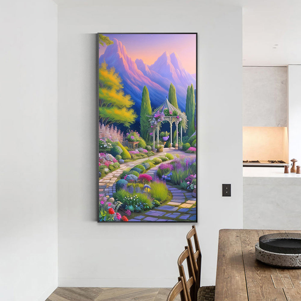 Flower Path - Full Round Drill Diamond Painting 40*70CM