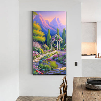 Flower Path - Full Round Drill Diamond Painting 40*70CM
