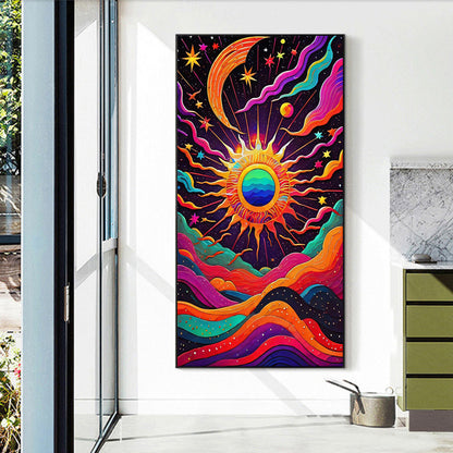 Stars And Moon Waves - Full Round Drill Diamond Painting 40*70CM