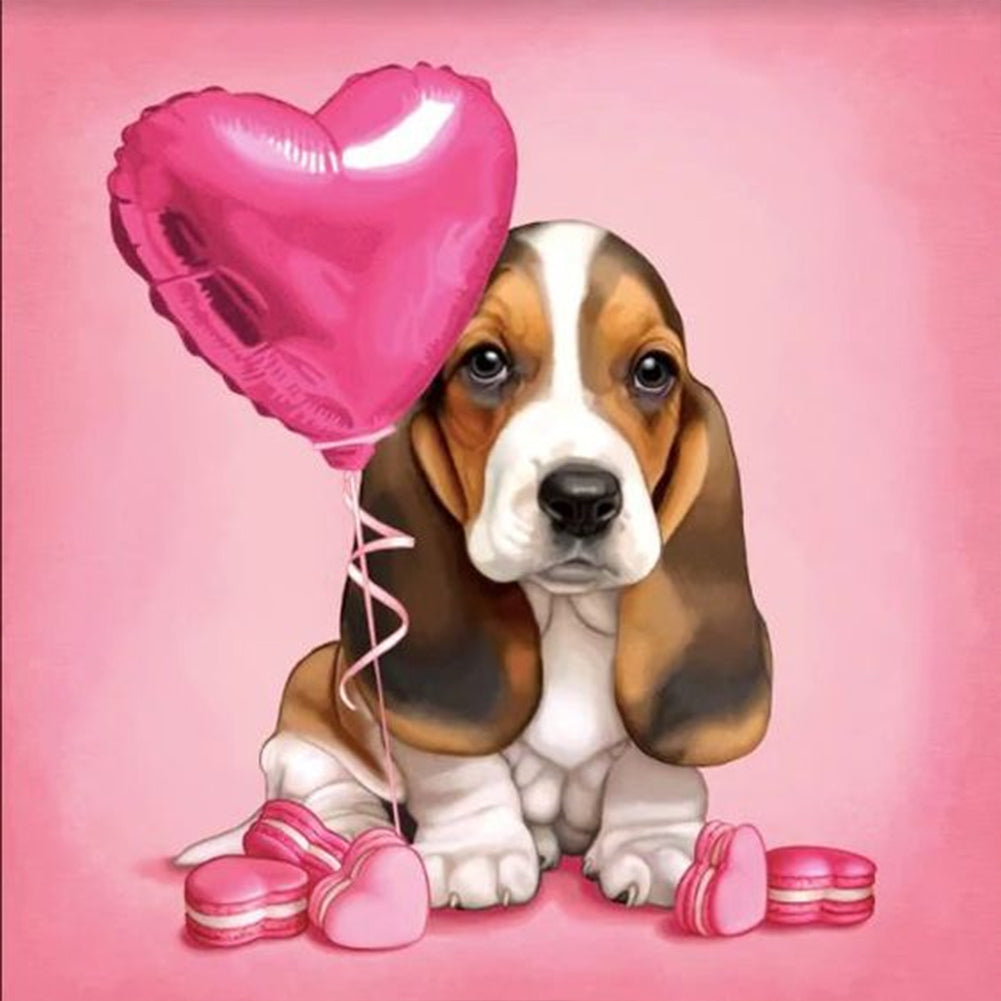 Loving Puppy - Full Round Drill Diamond Painting 30*30CM