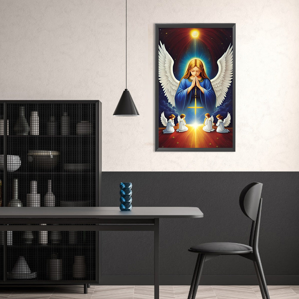 Angel Praying - Full Round Drill Diamond Painting 30*50CM
