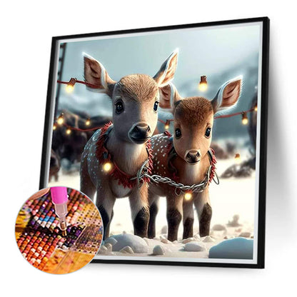 Deer - Full Round Drill Diamond Painting 40*40CM