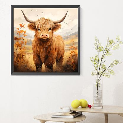 Highland Yak - Full Round Drill Diamond Painting 30*30CM