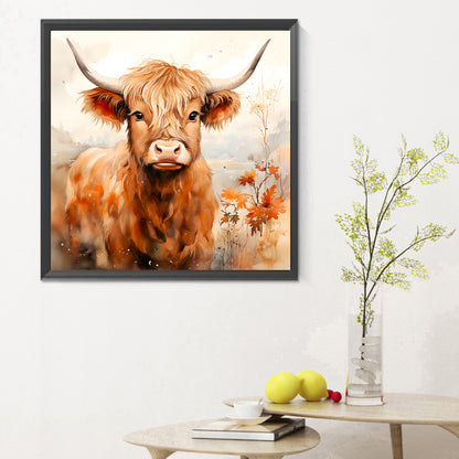 Highland Yak - Full Round Drill Diamond Painting 30*30CM