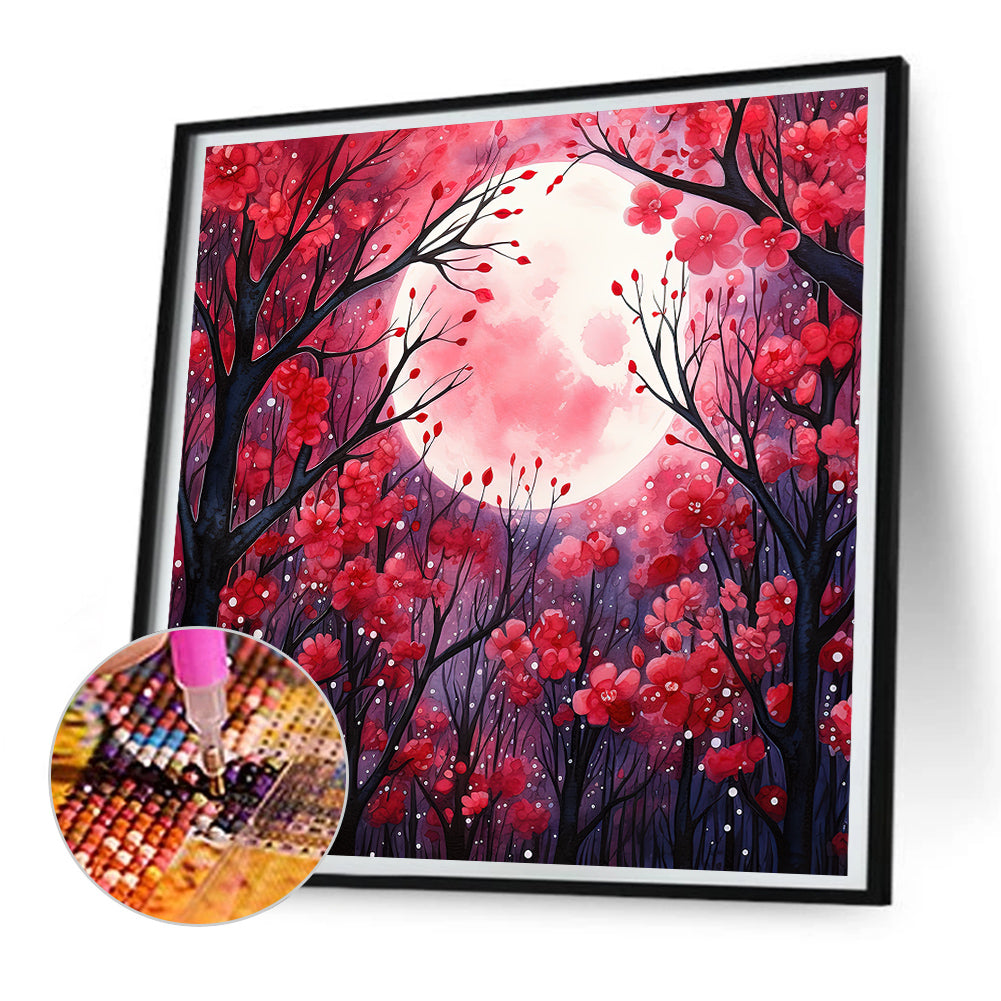 Mangrove Forest Under Moonlight - Full Round Drill Diamond Painting 30*30CM