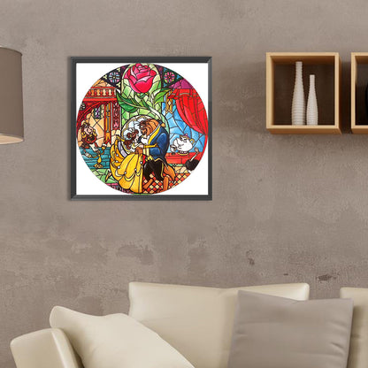 Beauty And The Beast - Full Round Drill Diamond Painting 35*35CM