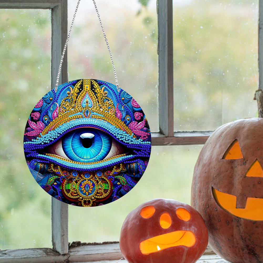 Suncatcher Double Sided Diamond Painting Hanging Decor (Eyes)