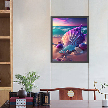 Seaside Shells - Square Drill Diamond Painting 40*50CM