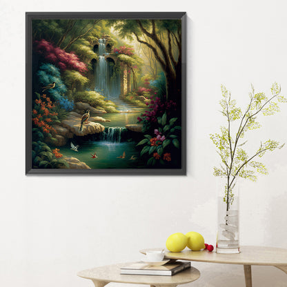 Secret Place In The Woods - Full Round Drill Diamond Painting 30*30CM