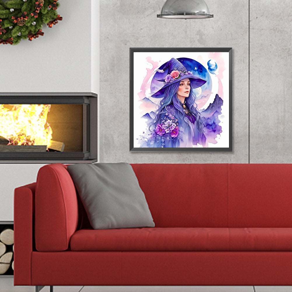 Elegant Witch - Full Round Drill Diamond Painting 30*30CM