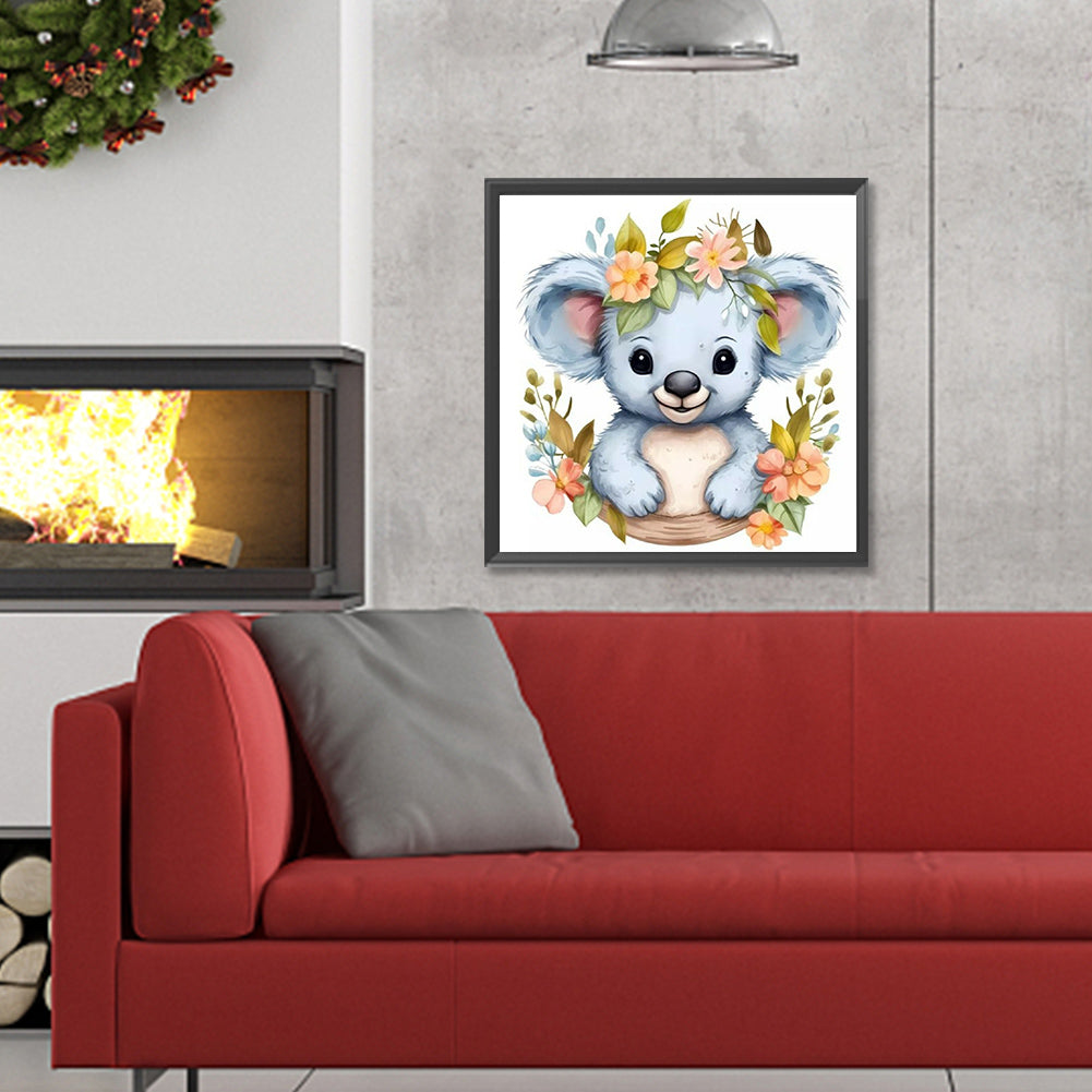 Baby Koala - Full Round Drill Diamond Painting 30*30CM