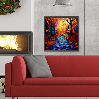 Maple Leaf Forest - Full Round Drill Diamond Painting 30*30CM