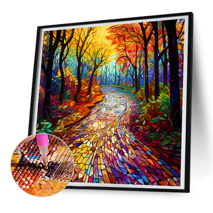 Maple Leaf Forest - Full Round Drill Diamond Painting 30*30CM