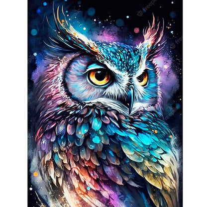 Owl - Full Round Drill Diamond Painting 30*40CM