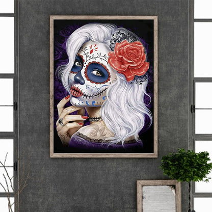 Day Of The Dead Girl - Full Round Drill Diamond Painting 30*40CM