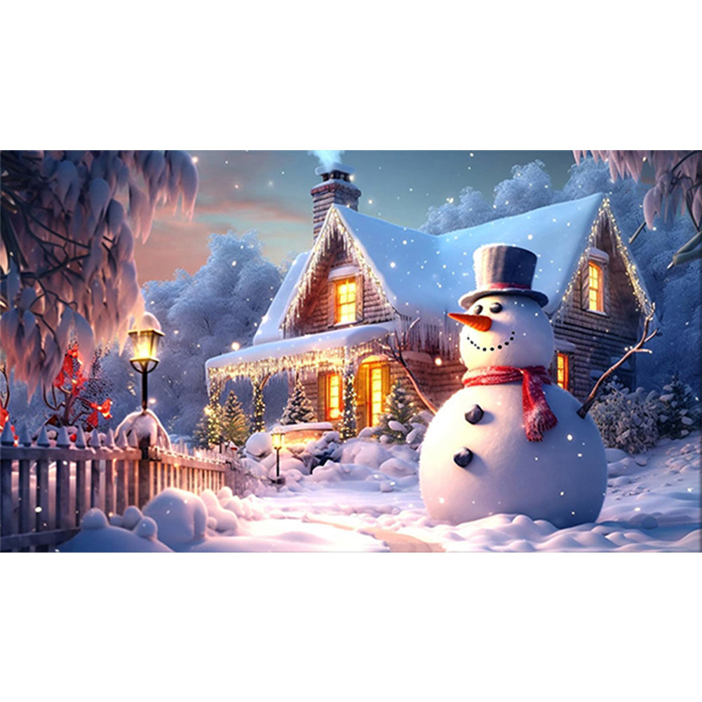 Winter Snow - Full Round Drill Diamond Painting 70*40CM