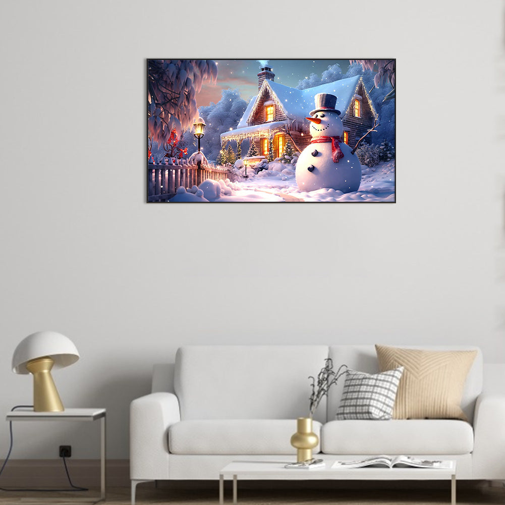 Winter Snow - Full Round Drill Diamond Painting 70*40CM