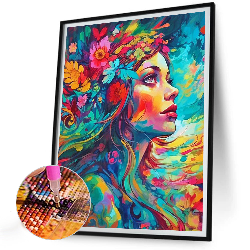 Daughter Of Nature - Full Round Drill Diamond Painting 30*40CM
