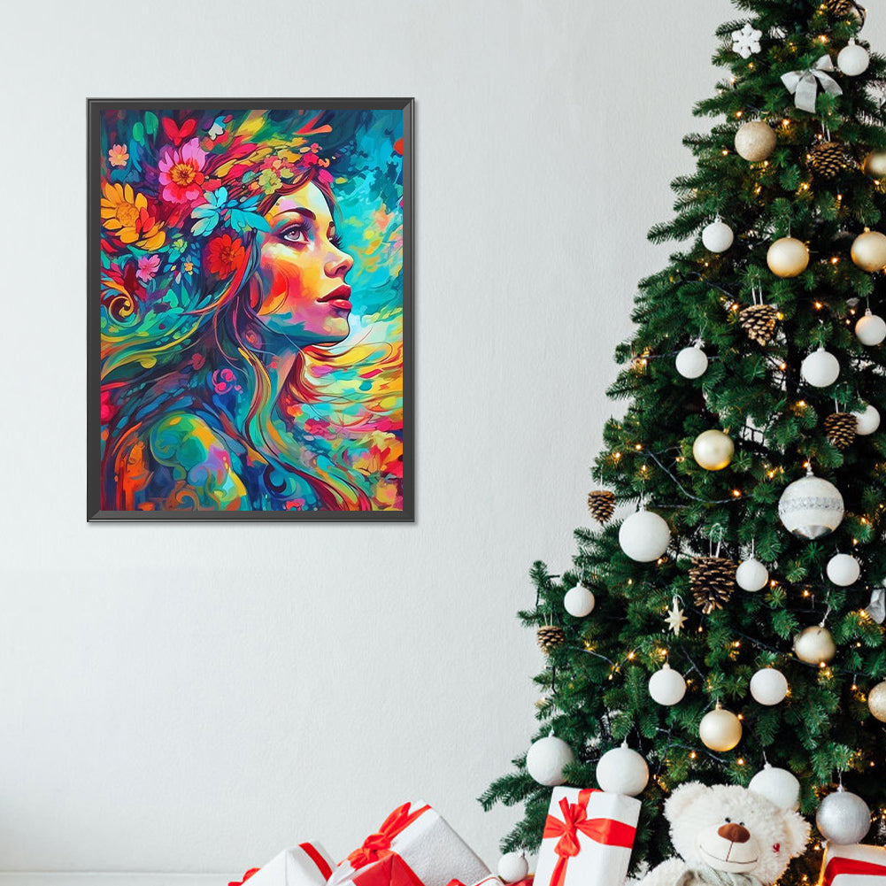 Daughter Of Nature - Full Round Drill Diamond Painting 30*40CM