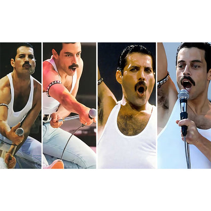 Rock Singer Freddie Mercury - Full Round Drill Diamond Painting 50*30CM