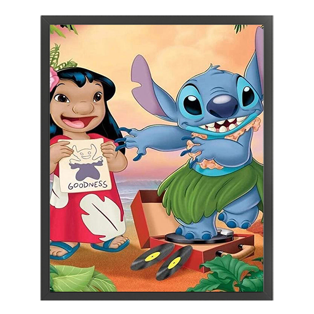 Lilo And Stitch - 11CT Stamped Cross Stitch 40*50CM