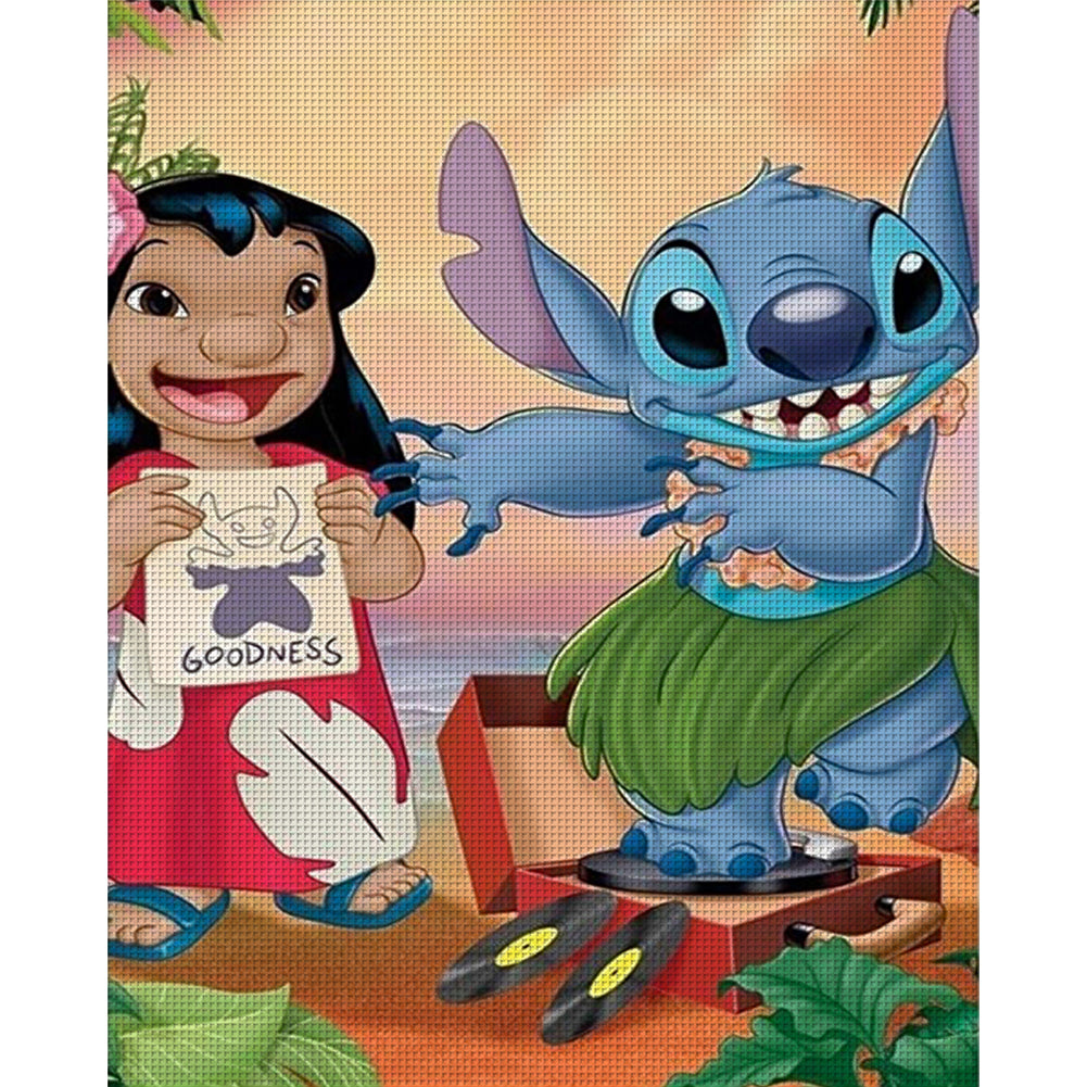 Lilo And Stitch - 11CT Stamped Cross Stitch 40*50CM