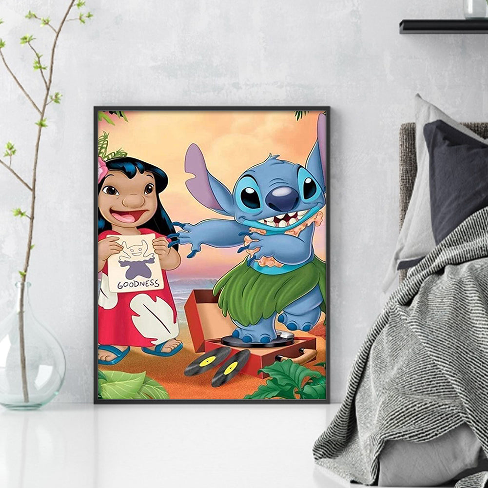 Lilo And Stitch - 11CT Stamped Cross Stitch 40*50CM