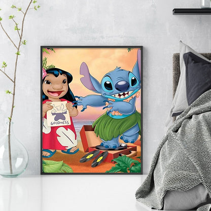 Lilo And Stitch - 11CT Stamped Cross Stitch 40*50CM