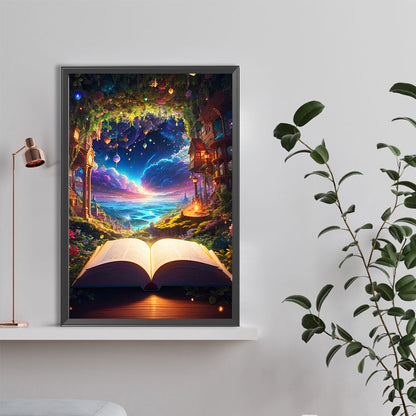 Sea Of Clouds And Books - Full Round Drill Diamond Painting 40*60CM