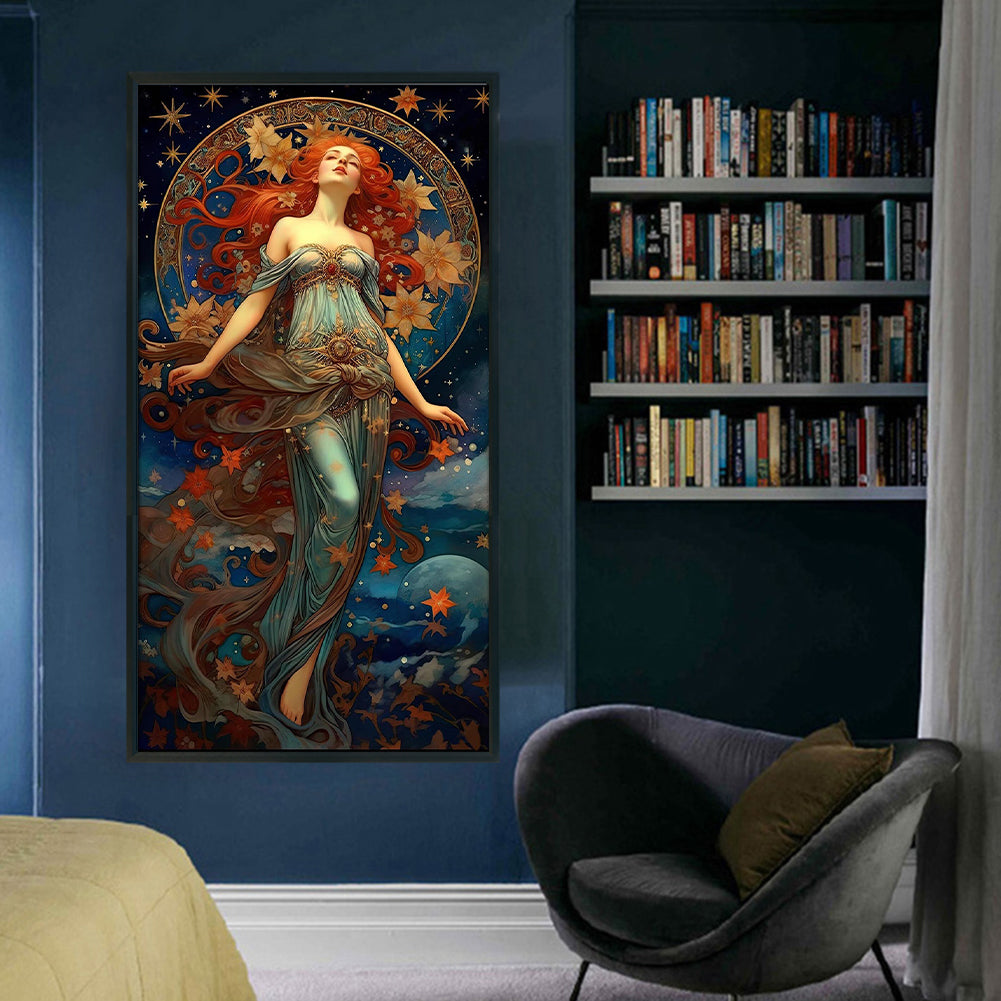 Goddess - 11CT Stamped Cross Stitch 50*90CM