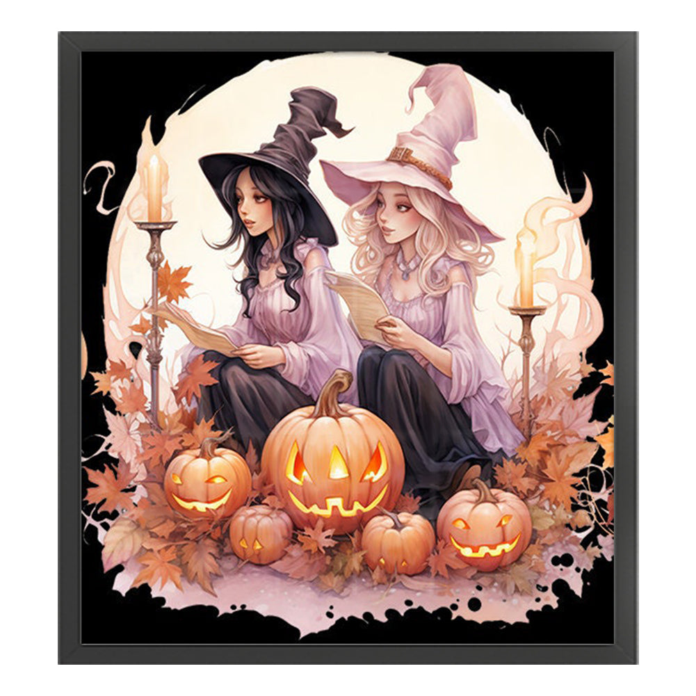 Halloween Witch - 11CT Stamped Cross Stitch 50*55CM