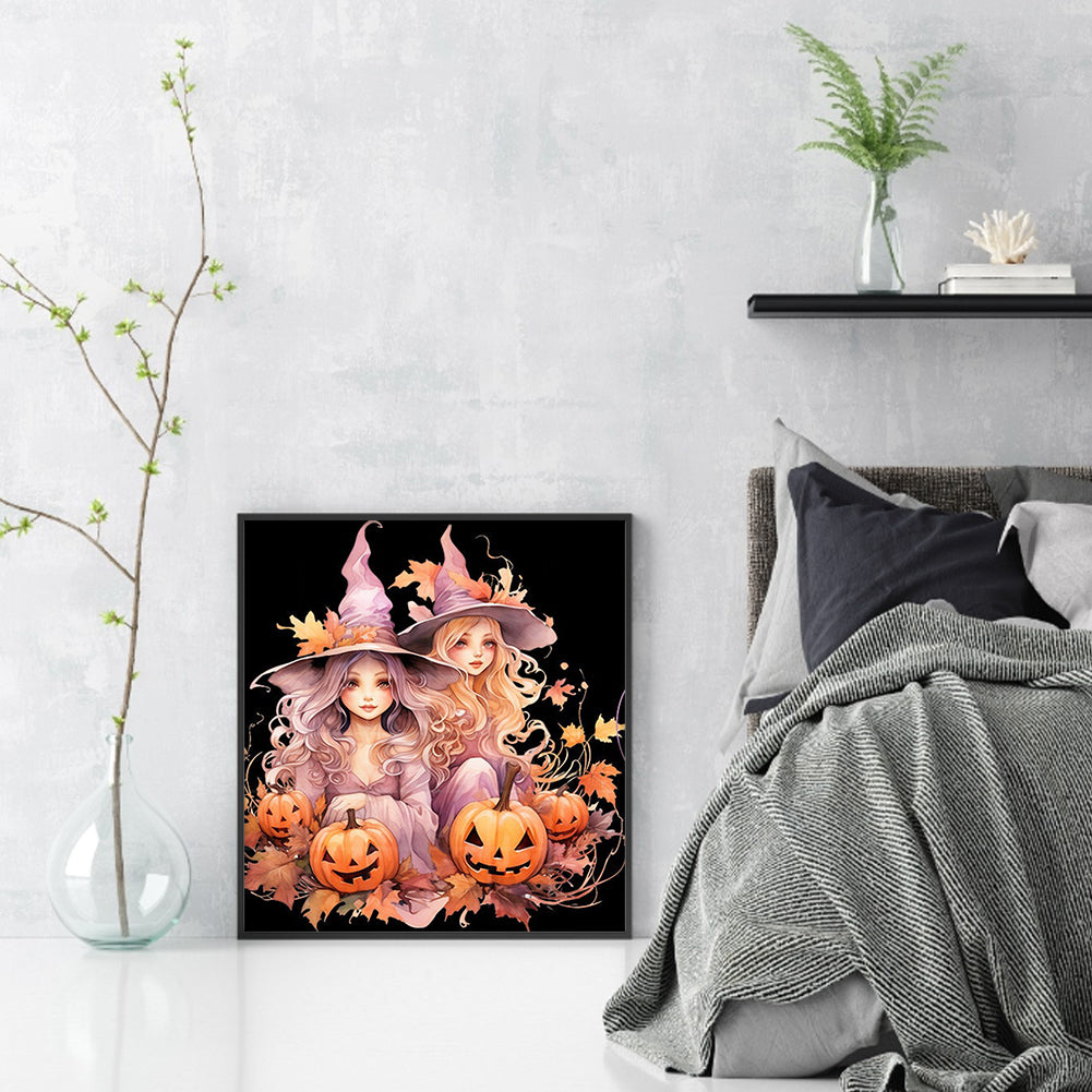 Halloween Witch - 11CT Stamped Cross Stitch 50*55CM