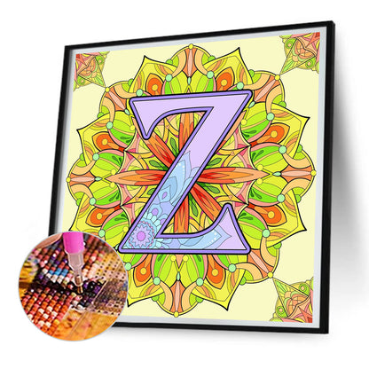 Mandala Letter Z - Full Round Drill Diamond Painting 30*30CM