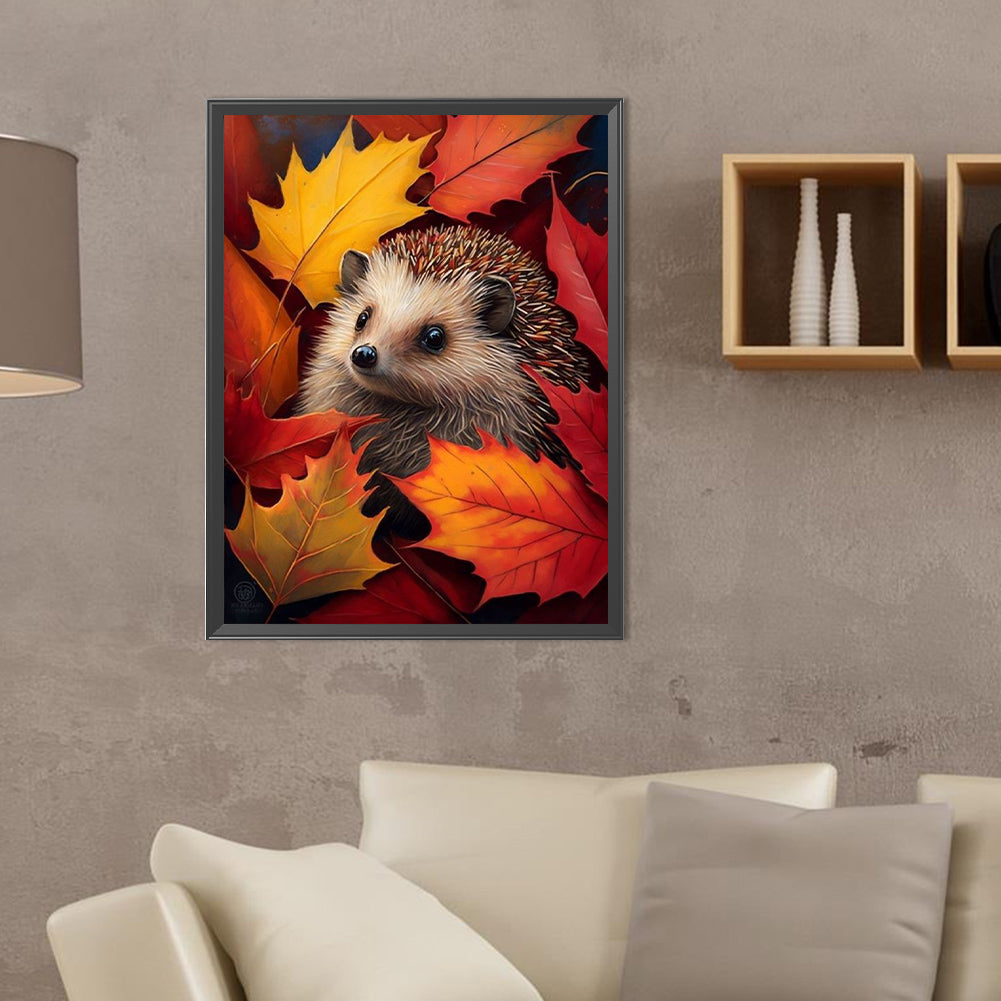Hedgehog - Full Round Drill Diamond Painting 30*40CM