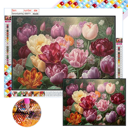 Tulip - Full Square Drill Diamond Painting 40*30CM